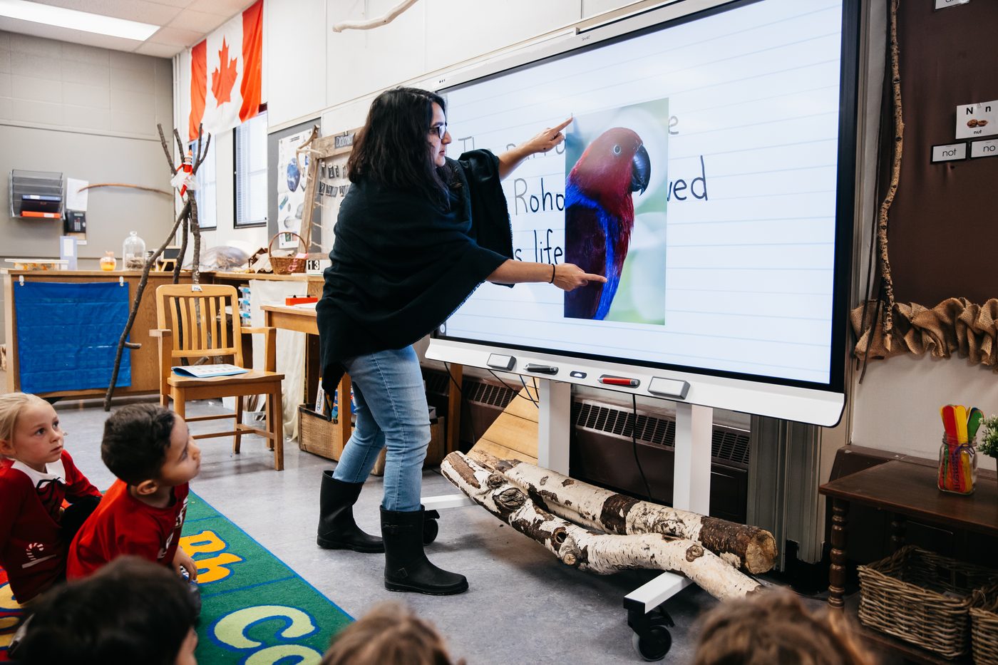 Classroom interactive display